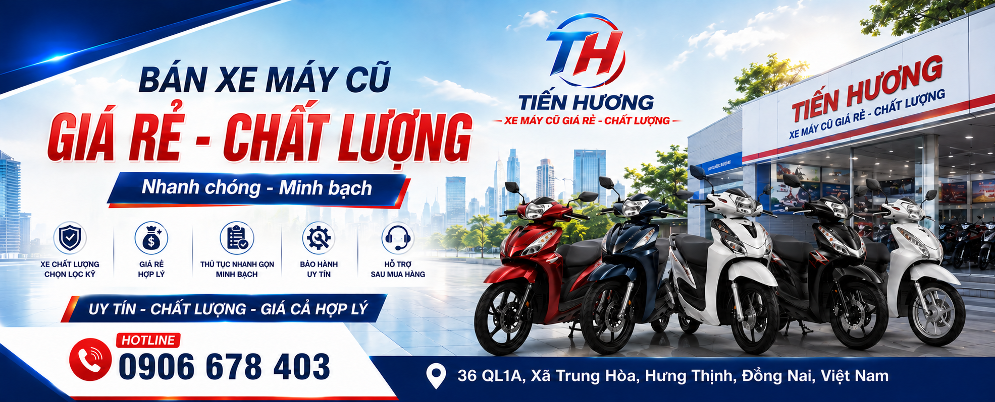Xe Máy Cũ Giá Rẻ Tiến Hương
