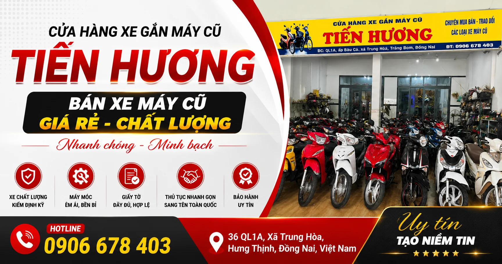 Xe Máy Cũ Giá Rẻ Tiến Hương